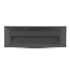 Oprawa Schodowa 3W LED V-TAC Czarna Prostokąt 230V IP65 VT-1162 4000K 110lm