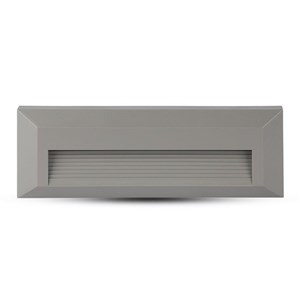 Oprawa Schodowa 3W LED V-TAC Szara Prostokąt 230V IP65 VT-1162 3000K 110lm