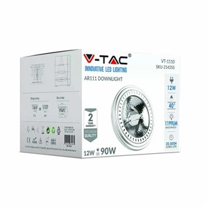 Żarówka LED V-TAC AR111 15W G53 12V 40st COB VT-1110 6000K 1200lm