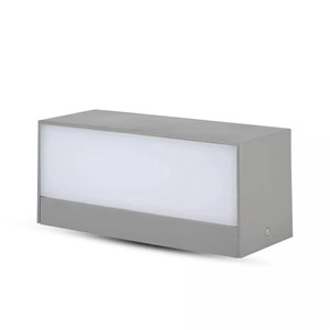 Oprawa Ścienna V-TAC 12W LED Góra Dół Szara IP65 VT-8057 3000K 1150lm