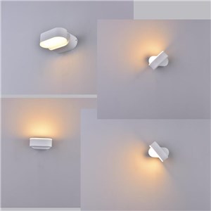 Kinkiet ścienny V-TAC 6W LED biały IP65 obrotowy 350st VT-816-W-N 4000K 800lm