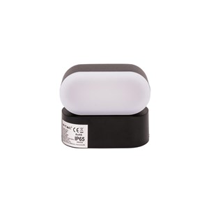 Kinkiet ścienny V-TAC 6W LED czarny IP65 obrotowy 350st VT-816 3000K 722lm