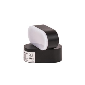 Kinkiet ścienny V-TAC 6W LED czarny IP65 obrotowy 350st VT-816 3000K 722lm