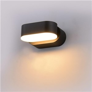 Kinkiet ścienny V-TAC 6W LED czarny IP65 obrotowy 350st VT-816 3000K 722lm
