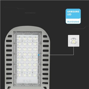 Oprawa Uliczna LED V-TAC SAMSUNG CHIP 50W Soczewki 110st 135Lm/W VT-54ST 4000K 6850lm 5 Lat Gwarancji