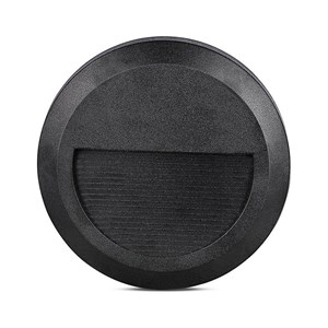 Oprawa schodowa 2W LED V-TAC czarna okrągła 230V IP65 VT-1142 4000K 80lm