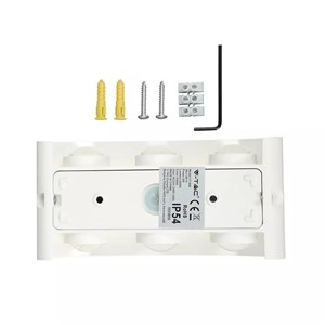 Oprawa Ścienna Góra Dół V-TAC 5W LED Biała IP54 VT-846 4000K 630lm