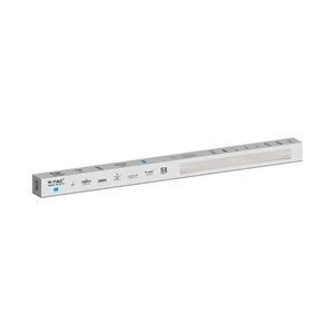 Oprawa V-TAC 40W LED Liniowa Natynkowa SAMSUNG CHIP 120cm VT-8-40 3000K 4300lm 5 Lat Gwarancji