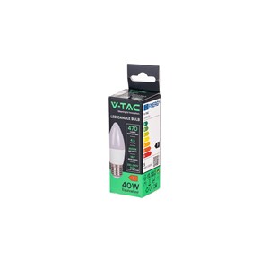 Żarówka LED V-TAC 4,5W E27 Świeczka VT-1821 3000K 470lm