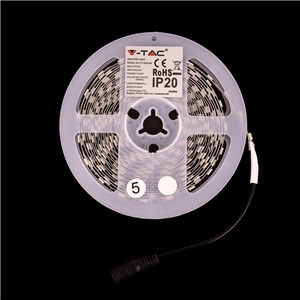 Taśma LED V-TAC SMD5050 300LED IP20 11W/m VT-5050 60-IP20-11 3000K 900lm