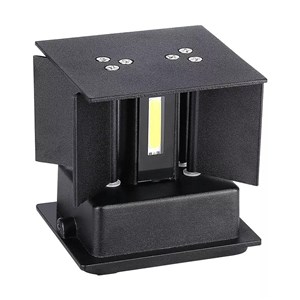 Oprawa Ścienna V-TAC 11W LED Góra Dół Regulowana Chip BRIDGELUX Czarny Kwadrat IP65 VT-759-12-B 3000K 1360lm