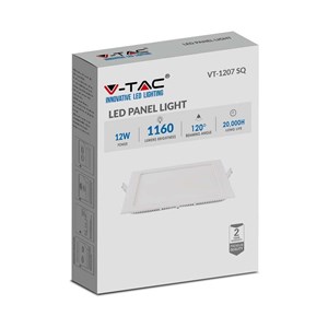 Panel LED V-TAC Premium Downlight 12W Kwadrat 170x170 VT-1207 4000K 1160lm