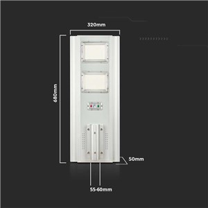 Oprawa Uliczna LED Solarna V-TAC 33W Czujnik ruchu, Pilot VT-20201 4000K 2300lm