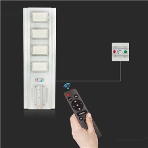 Naświetlacz oprawa uliczna LED solarna V-TAC 50W czujnik ruchu pilot VT-40401ST 4000K 4300lm