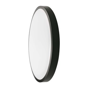 Oprawa sufitowa plafoniera V-TAC 24W LED okrągły IP44 30cm czarny VT-8624B-RD 4000K 2400lm