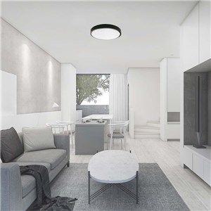 Oprawa sufitowa plafoniera V-TAC 24W LED okrągły IP44 30cm czarny VT-8624B-RD 4000K 2400lm