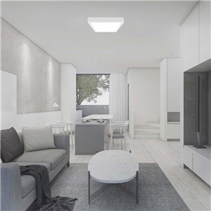 Plafon V-TAC 24W LED kwadrat IP44 30x30cm biały VT-8624W-SQ 6500K 2400lm