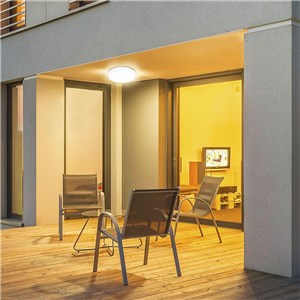 Plafon V-TAC 18W LED Okrągły IP44 Czujnik Ruchu Mikrofalowy 23cm Biały VT-8618S-W-RD 3000K 1800lm