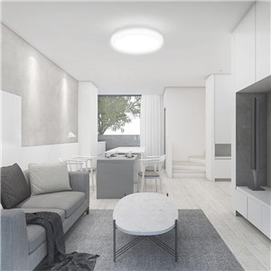 Oprawa sufitowa plafoniera V-TAC 30W LED okrągły IP44 czujnik ruchu mikrofalowy 42cm biały VT-8630S-W-RD 4000K 3000lm