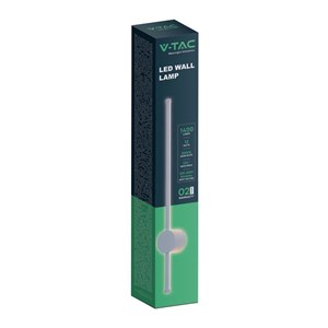 Oprawa ścienna elewacyjna LED V-TAC 12W IP65 biała 63cm VT-11112-W 3000K 1400lm