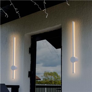 Oprawa ścienna elewacyjna LED V-TAC 12W IP65 biała 63cm VT-11112-W 3000K 1400lm