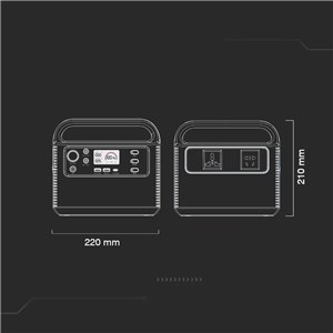 Magazyn Bank Energii V-TAC Generator M3 Powerbank 274Wh 300W (500W Max) LiFePO4 VT-303