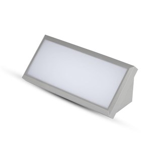 Oprawa ścienna V-TAC 12W LED ukośna szara IP65 VT-8054-N 6400K 1250lm