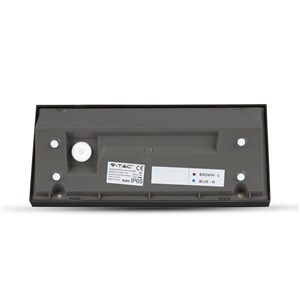 Oprawa Ścienna V-TAC 12W LED Ukośna Czarna IP65 VT-8054 6400K 1250lm