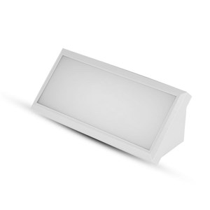Oprawa ścienna V-TAC 12W LED ukośna biała IP65 VT-8054 6400K 1250lm