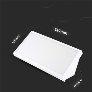 Oprawa ścienna V-TAC 20W LED ukośna biała IP65 VT-8055 4000K 2045lm