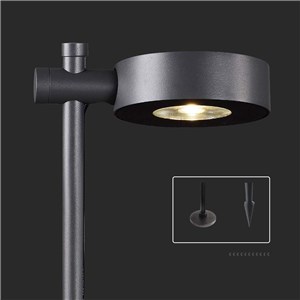 Oprawa ogrodowa słupek LED V-TAC 2-funkcje 6W IP65 100cm czarna VT-11107-B 3000K 520lm