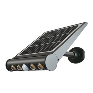 Projektor Solarny 8W LED Czarny 8w1 Czujnik Ruchu IP65 V-TAC 3000K 950lm