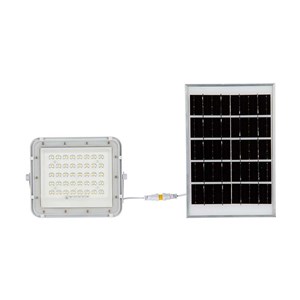 Projektor LED Solarny V-TAC 6W Pilot, AUTO, Timer, IP65 Biały VT-40W-W 6400K 400lm
