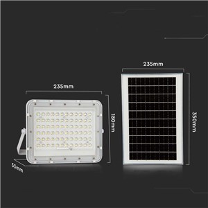 Projektor LED Solarny V-TAC 15W Pilot, AUTO, Timer, IP65 Biały VT-120W-W 4000K 1200lm