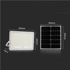 Projektor LED Solarny V-TAC 30W Pilot, AUTO, Timer, IP65 Biały VT-240W-W 4000K 2600lm