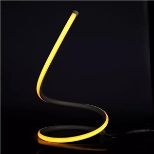 Lampka stołowa nocna LED V-TAC gięty czarny profil 20W 35cm VT-7312-B-N 3000K 1840lm 3 lata gwarancji