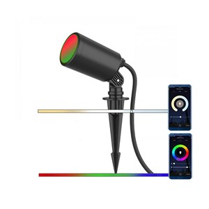 Oprawa gruntowa ogrodowa wbijana LED smart WI-FI V-TAC 7W Amazon Alexa Google Home VT-5167 RGB+3000K-6500K 520lm