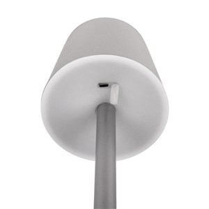 Lampka biurkowa nocna V-TAC 3W LED 39cm ładowanie ściemnianie szara VT-7703 4000K 70lm 2 lata Gwarancji