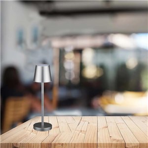 Lampka biurkowa nocna V-TAC 3W LED 39cm ładowanie ściemnianie szara VT-7703 4000K 70lm 2 lata Gwarancji