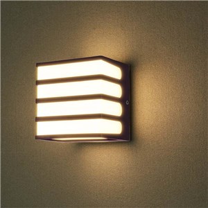 Oprawa ścienna ogrodowa V-TAC 8W LED IP65 120x120 brązowa VT-732 4000K 800lm