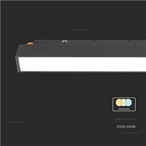 Oprawa Szynosystem SMART 48V V-TAC 20W LED CCT 90st SMART WiFi TRACKLIGHT Czarna VT-3620 2700K-6400K 2100lm 3 Lata Gwarancji