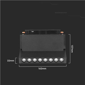 Oprawa Szynosystem SMART 48V V-TAC 10W LED CCT 30st SMART WiFi TRACKLIGHT Czarna VT-3610 2700K-6400K 900lm 3 Lata Gwarancji