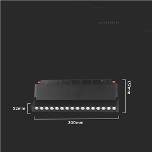 Oprawa Szynosystem SMART 48V V-TAC 18W LED CCT 30st SMART WiFi TRACKLIGHT Czarna VT-3618 2700K-6400K 1500lm 3 Lata Gwarancji