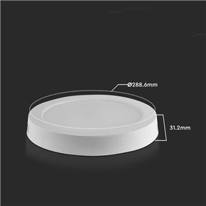 Panel LED V-TAC natynkowy premium downlight 24W okrągły fi290 VT-60024 3000K 2500lm