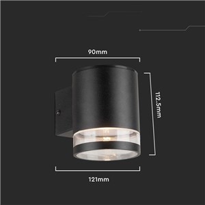 Kinkiet Ogrodowy Ścienny Solarny V-TAC 1W LED Czarny IP54 VT-1139 3000K 70lm 3 Lata Gwarancji