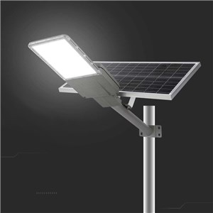 Naświetlacz oprawa uliczna LED solarna V-TAC BRIDGELUX CHIP IP65 pilot LiFePO4 panel 60W VT-15200ST 4000K 3000lm