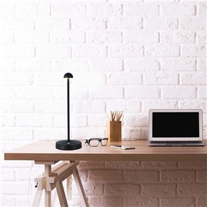 Lampka stołowa nocna V-TAC 3W LED 29cm ładowanie USB ściemnianie czarna VT-1073 3000K-6000K 130lm