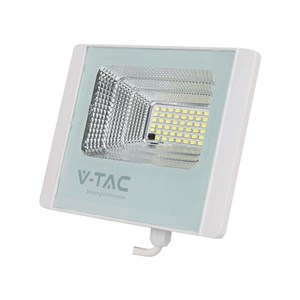 Projektor LED solarny V-TAC 12W biały IP65 pilot timer VT-25W 6400K 550lm