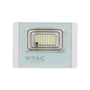 Projektor LED solarny V-TAC 12W biały IP65 pilot timer VT-25W 6400K 550lm