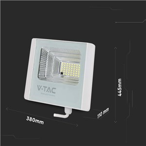 Projektor LED Solarny V-TAC 50W Biały IP65, Pilot, Timer VT-300W 6400K 4200lm